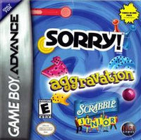Aggravation / Sorry /  Scrabble Jr - GameBoy Advance
