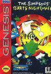 The Simpsons Bart's Nightmare - Sega Genesis