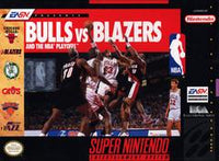 Bulls Vs Blazers and the NBA Playoffs - Super Nintendo - Boxed