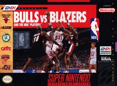 Bulls Vs Blazers and the NBA Playoffs - Super Nintendo - Boxed