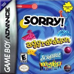 Aggravation / Sorry / Scrabble Jr - GameBoy Advance - Cartridge Only